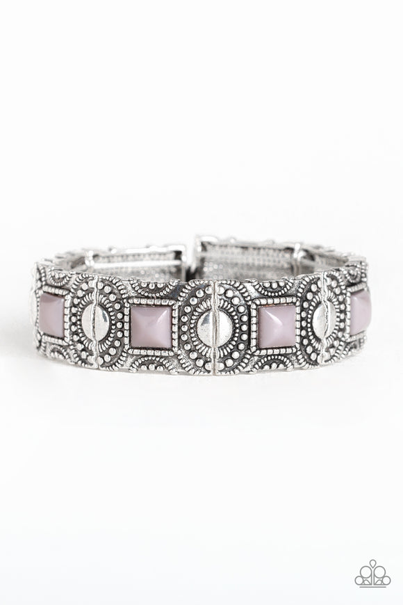 Tribal Trailblazer - Silver Stretch Bracelet - Stretch Silver Box