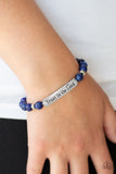 Trust Always - Blue Stretch Inspirational Bracelet - Box 2