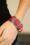 Cowgirl Chic - Red Stretch Bracelet