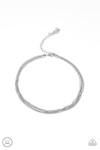 If You Dare - Silver Choker Necklace
