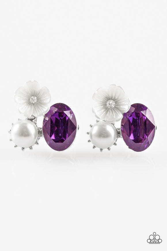Lily Lagoon - Purple Post Earring - Box 1 - Purple