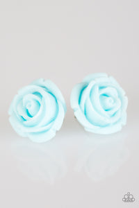 Rose Roulette - Blue Post Earring - Box 1 - Blue