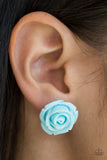 Rose Roulette - Blue Post Earring - Box 1 - Blue