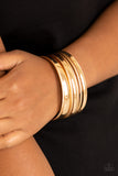 Sahara Shimmer - Gold Bracelet - Bangle Gold Box