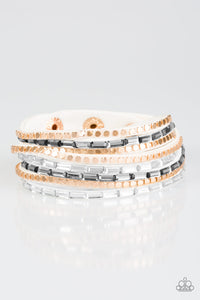 This Time With Attitude - White Urban Bracelet