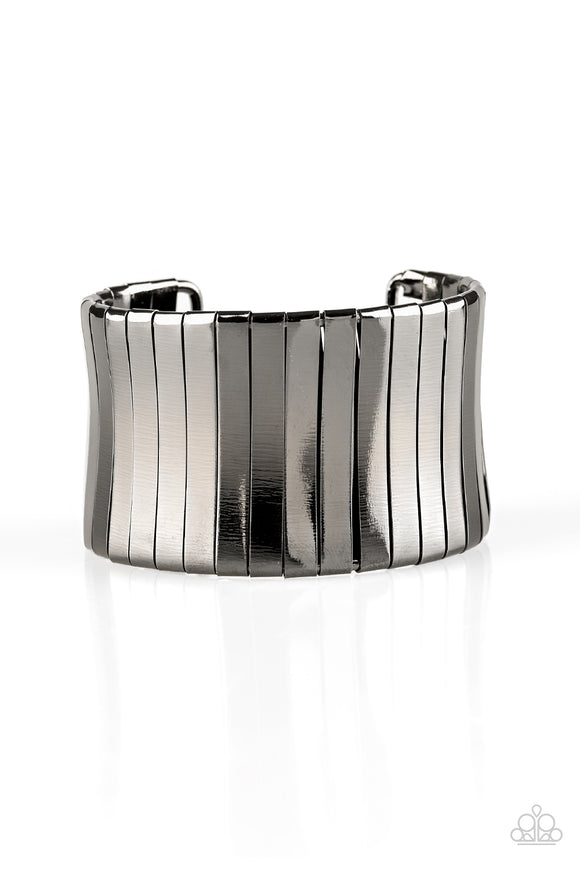 Urban Uptrend - Black Cuff Bracelet - Bangle Box Black