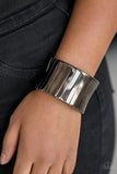 Urban Uptrend - Black Cuff Bracelet - Bangle Box Black