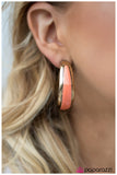 Gypsy Rumba - Peach Hoop Earrings