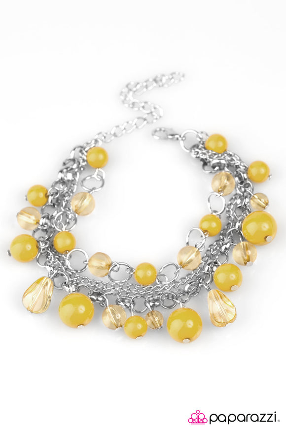Pretty And Poised - Yellow Bracelet