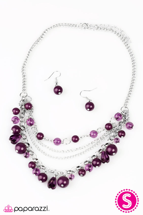 Pretty Promenade - Purple Necklace - Box 5 - Purple