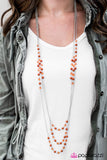 Color My World - Orange Necklace - Box 5 - Orange