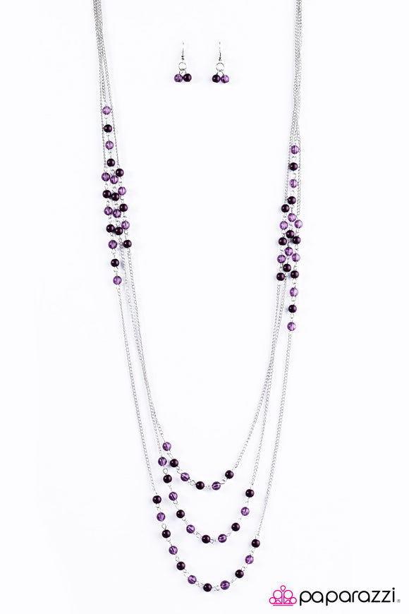 Color My World - Purple Necklace - Box 4 - Purple