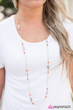 Rural Radiance - Orange Necklace - Box 4 - Orange