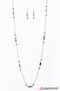 Rural Radiance - Orange Necklace - Box 4 - Orange