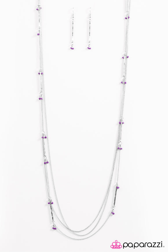 One Girl Revolution - Purple Necklace - Box 6 - Purple