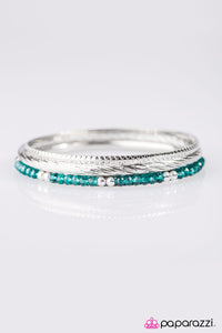 Just Stay GLAM! - Blue Bangle Bracelet - Box 3