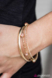 Glitter Is My Signature Color - Gold Bracelet - Bangle Gold Box