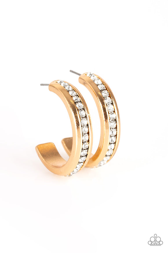 5th Avenue Fashionista - Gold Hoop Earring