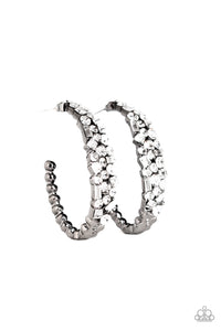 A GLITZY Conscience - Black  Hoop Earring