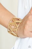 Textile Tango - Gold Stretch Bracelet - Stretch Gold Box