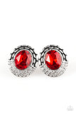 Go Go GLITTER - Red Post Earring - Box 1 - Red