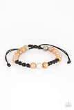 Laid Back - Brown Urban Pull Cord Bracelet