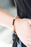 Laid Back - Brown Urban Pull Cord Bracelet