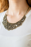 Petunia Paradise - Brass Necklace - Box 4 - Brass