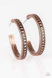 Playfully Peruvian - Copper  Hoop Earrings