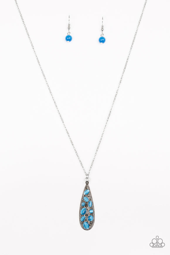 Teardrop Treasure - Blue Necklace - Box 2 - Blue