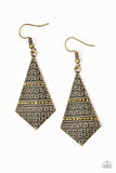 Terra Trending - Brass Earrings