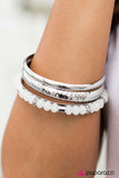 Crystal Cadence - White Bracelet