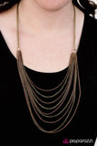 Feeling Haute, Haute, Haunte! - Brass Necklace - Box 6 - Brass