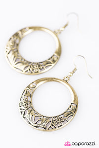 Villa Gardens - Brass Earrings