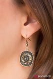 Glittery Beacons - Brass Earrings