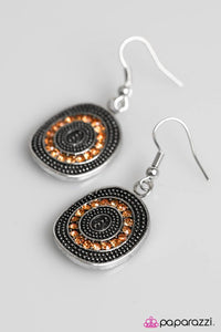 Glittery Beacons - Orange Earring - Box OrangeE4