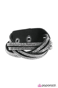 What A Hit - Black and Gunmetal Urban Bracelet