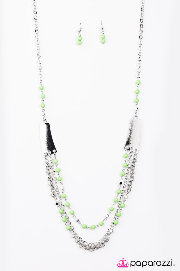 Vivacious Vibes - Green Necklace - Box 7 - Green