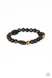 A Hundred And Zen Percent - Brown Stretch Bracelet