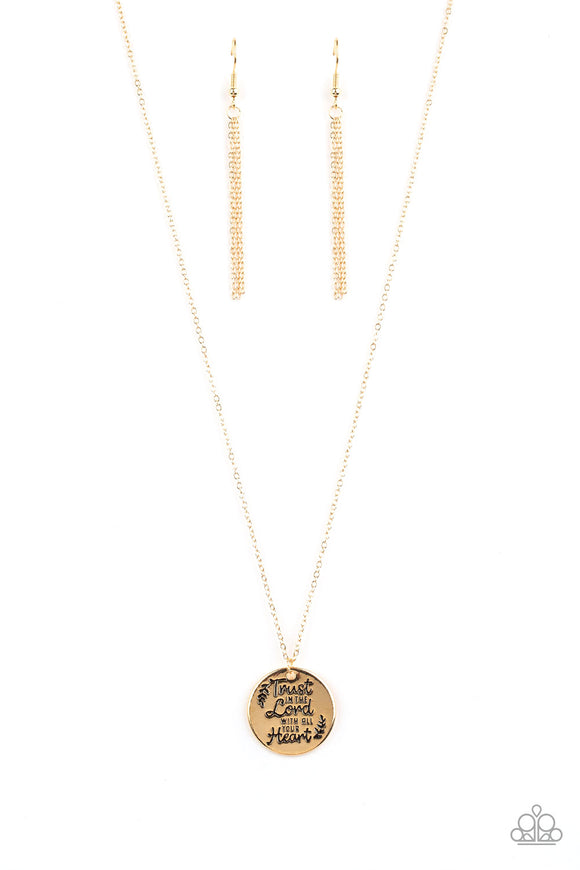 All You Need Is Trust - Gold Necklace - Box 2 - Gold