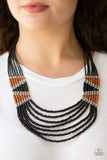 Kickin' It Outback - Black Seed Bead Necklace - Box 5 - Black