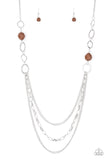 Margarita Masquerades - Brown Necklace - Box 3 - Brown