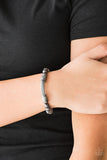 Talk Some SENSE!- Black Bracelet - Box Stretch Black