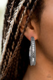 Textured Treasure - Silver Hoop Earring