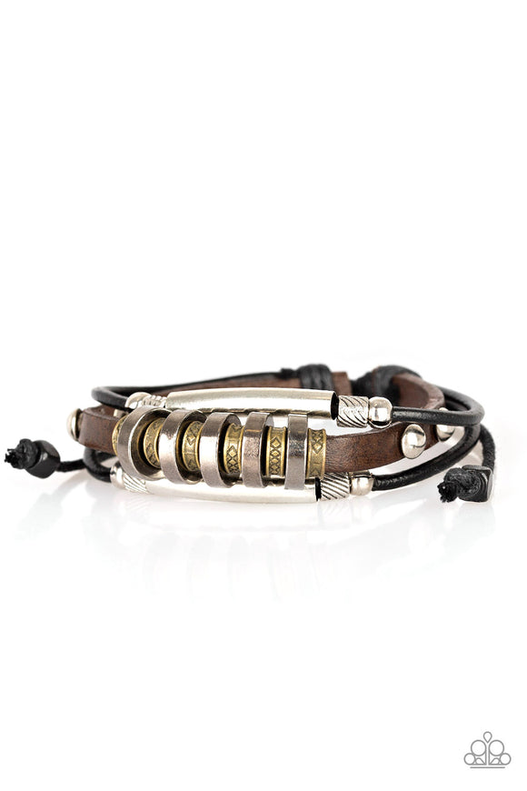 Out Of The Box - Black Urban Pull Cord Bracelet