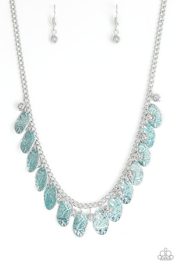 Vintage Gardens - Blue Necklace - Box 8 - Blue