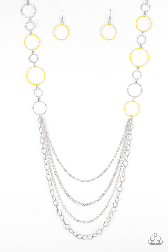 Beautifully Bubbly - Yellow Necklace - Box 1 - Yellow