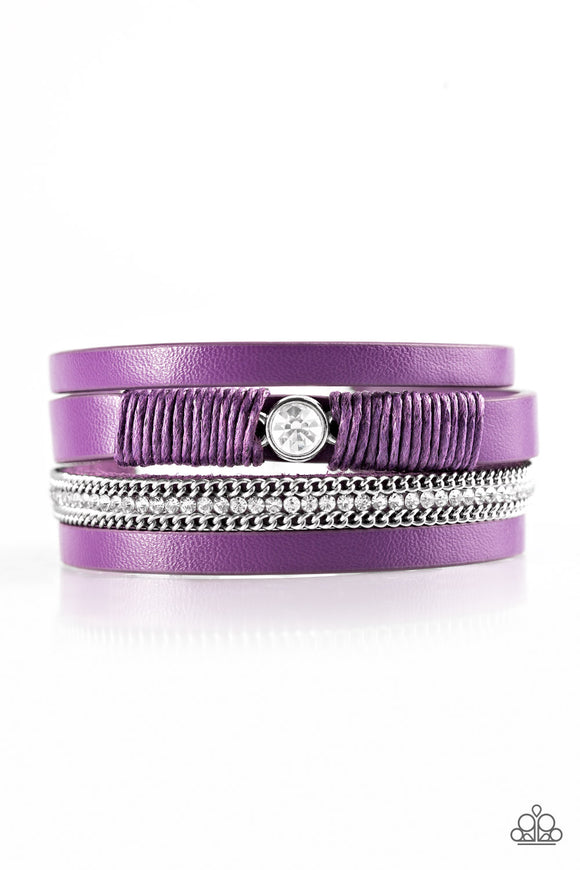 Catwalk Craze - Purple Urban Bracelet