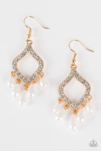 Divinely Diamond - Gold Earrings