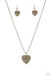 Look Into Your Heart - Brass Necklace - Box 6 - Brass